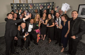 winners celebrating at AIHHP's Hearing Expo 2019