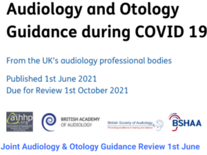 Audiology & Otology guidance during Covid-19